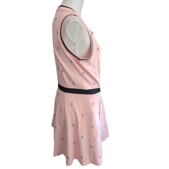 NWT Original Penguin Logo Tennis Dress Pink Sleeveless Athletic Size M - Picture 4 of 16